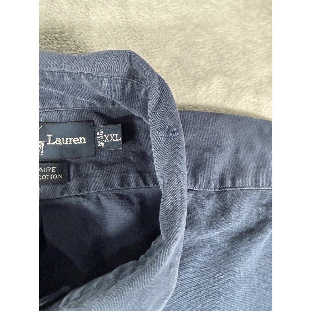 Ralph Lauren Shirt Mens 2XL Blue Blaire Short Sleeve Button Up - Picture 5 of 14